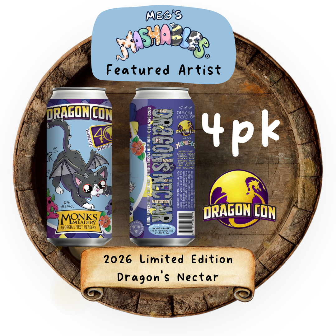 2026 Limited Edition Dragon Con Dragon's Nectar 16oz Cans - Monks