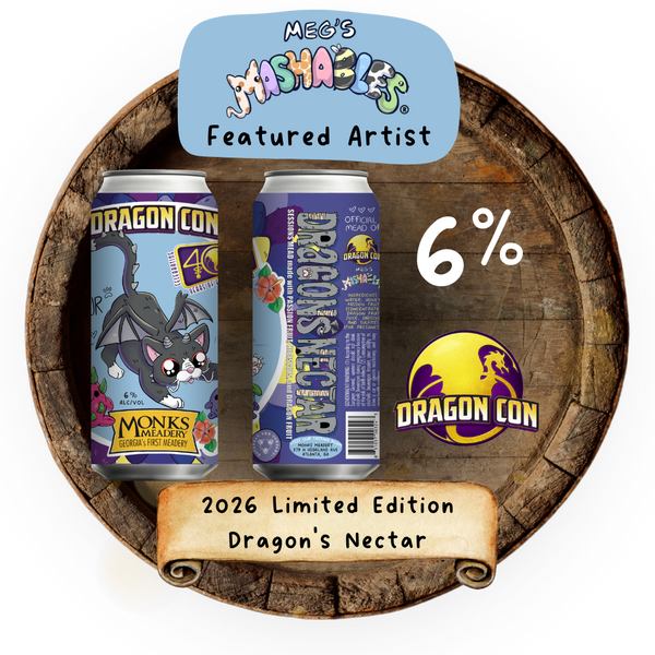 2026 Limited Edition Dragon Con Dragon's Nectar 16oz Cans - Monks