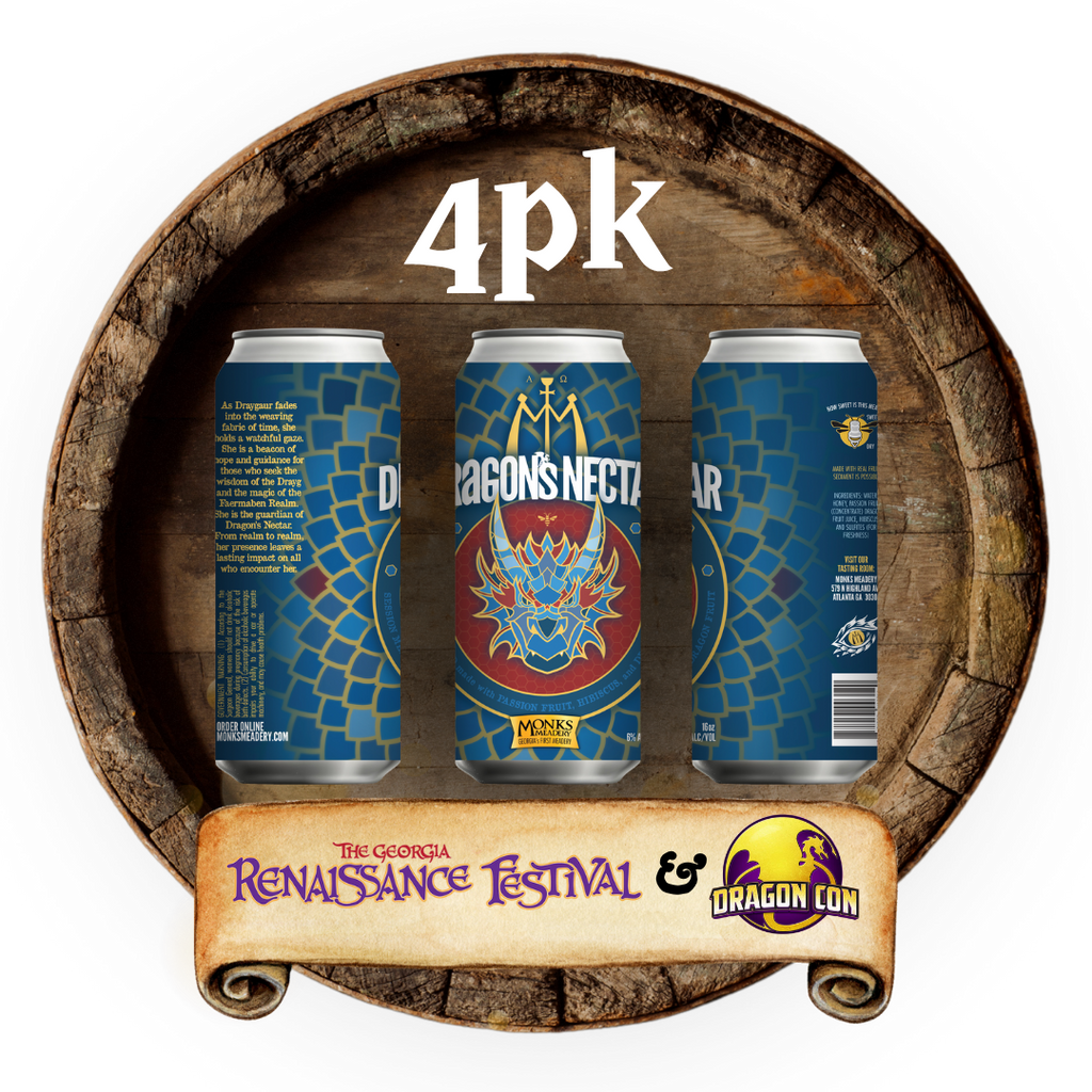Dragons Nectar 16oz Cans - Monks Meadery Dragons Nectar 16oz Cans - Monks Meadery